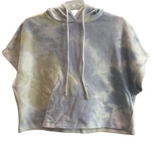 Womens Cropped Hoodie Sweatshirt Small Short Sleeve ✨NEW✨ Elodie Nordstrom Rack